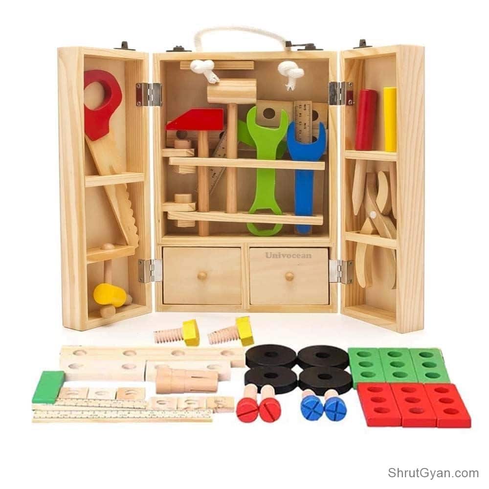 Wooden Multi Functional Work Tool Kit