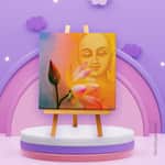 Deep Thought - Mini Canvas Painting (Print Edition)