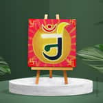Jain Om - Mini Canvas Painting (Hand Painted Edition)