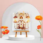 Bhagwan Adinath of Shatrunjay Tirth - Mini Canvas Painting (Print Edition)