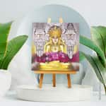 Bhagwan Parshvanath Of Sankeshvar Tirth - Mini Canvas Painting (Print Edition)