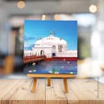 Shri Pavapuri Tirth - Mini Canvas Painting (Print Edition)