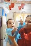 Jainism Themed Wind Chime / Baby Mobile For Ghodiya Palana (Paper Version) — Photo By Sachi