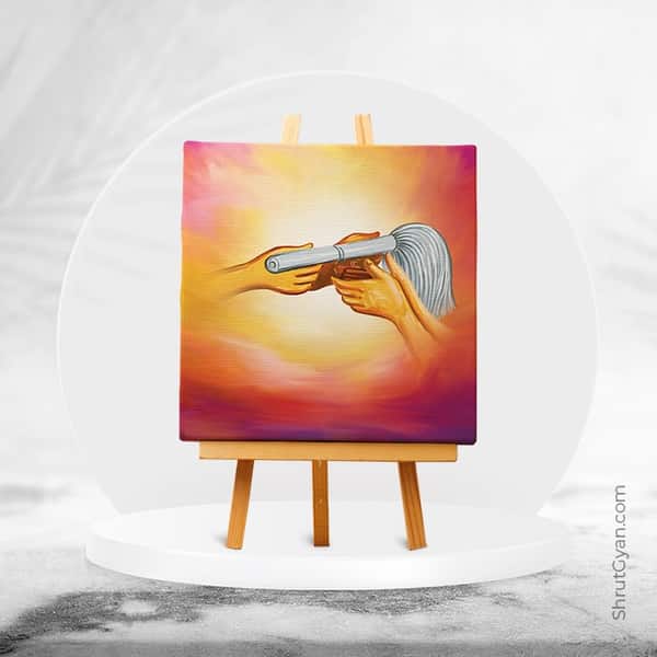Illuminate your Unique Path - Mini Canvas Painting (Print Edition)