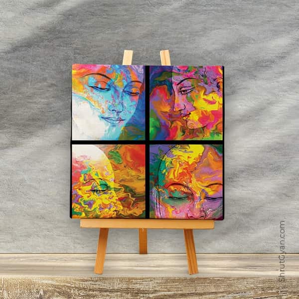 The Spiritualism of Mine, You, He and Anyone - Mini Canvas Painting (Print Edition)