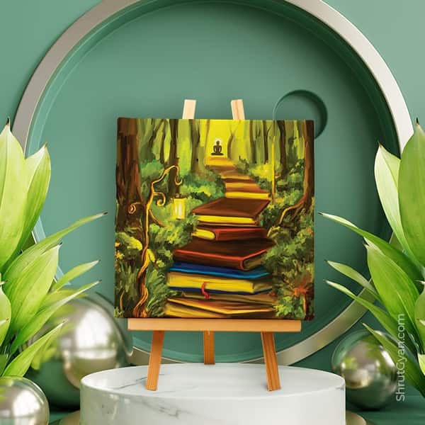 The path to liberation - Mini Canvas Painting (Print Edition)
