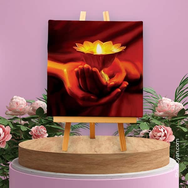 Love - Spiritual Fire - Mini Canvas Painting (Print Edition)
