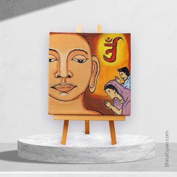 Spiritual Beings - Mini Canvas Painting (Hand Painted Edition)
