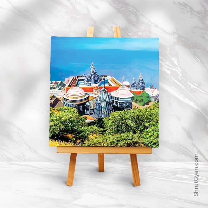 Shri Girnar Tirth - Mini Canvas Painting (Print Edition)