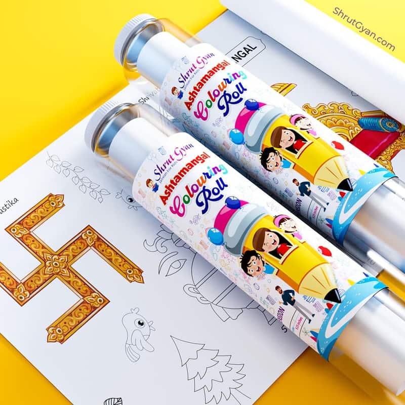 Ashtamangal Roll Ashtamangal Colouring Roll