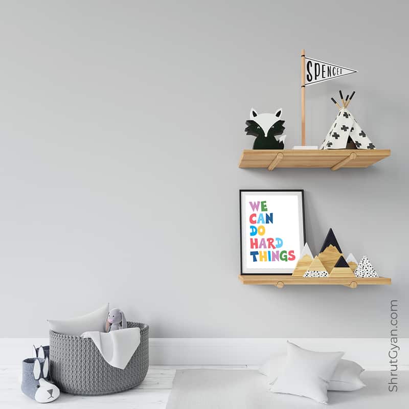 03Kidsframeadvt We Can Do Hard Things, Motivational Quote Poster